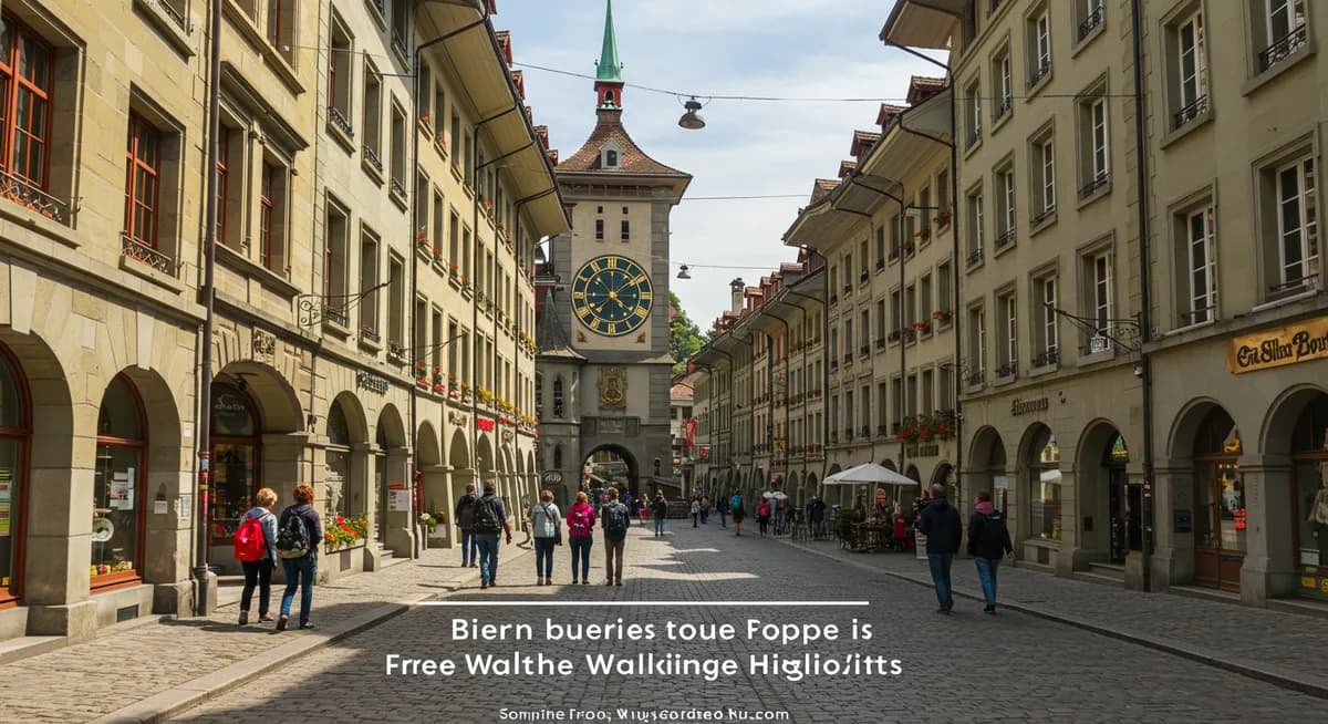 Bern Free Walking Tour Route: Medieval Old Town Highlights