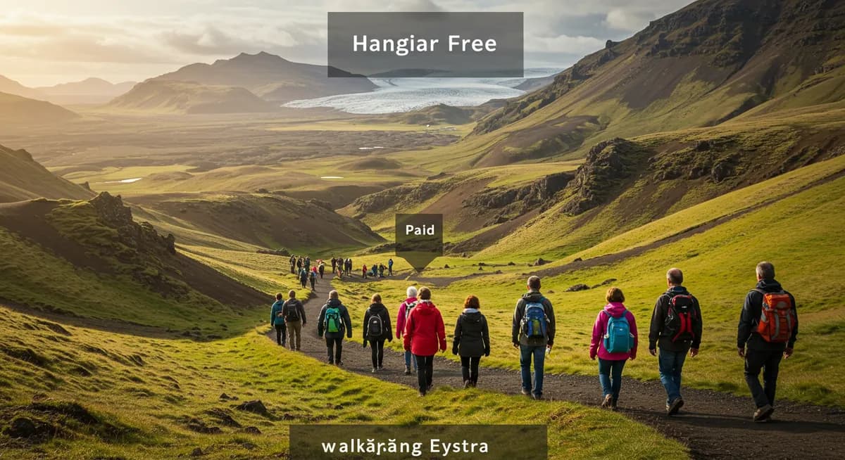 Free vs. Paid Walking Tours in Rangárþing eystra, Iceland