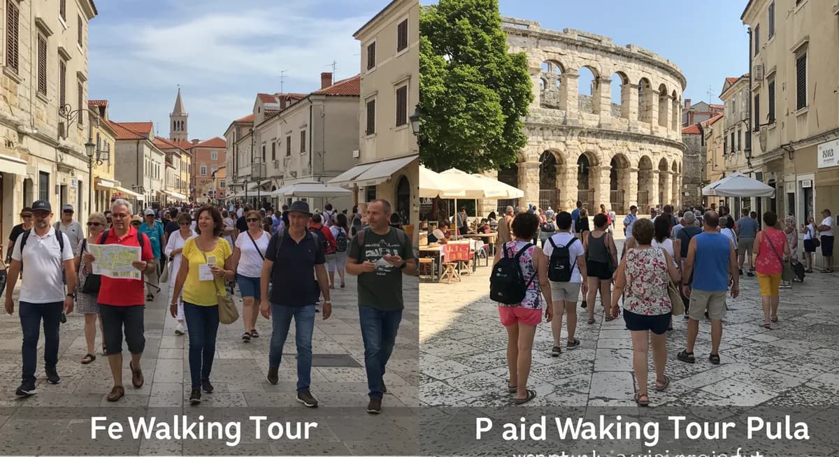 Free vs. Paid Walking Tours Pula: A Comprehensive Guide