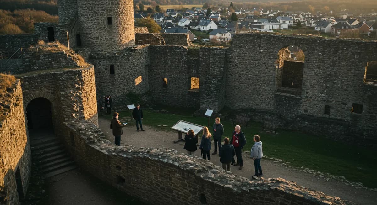 Differdange Castle Walking Tour: Historical Facts