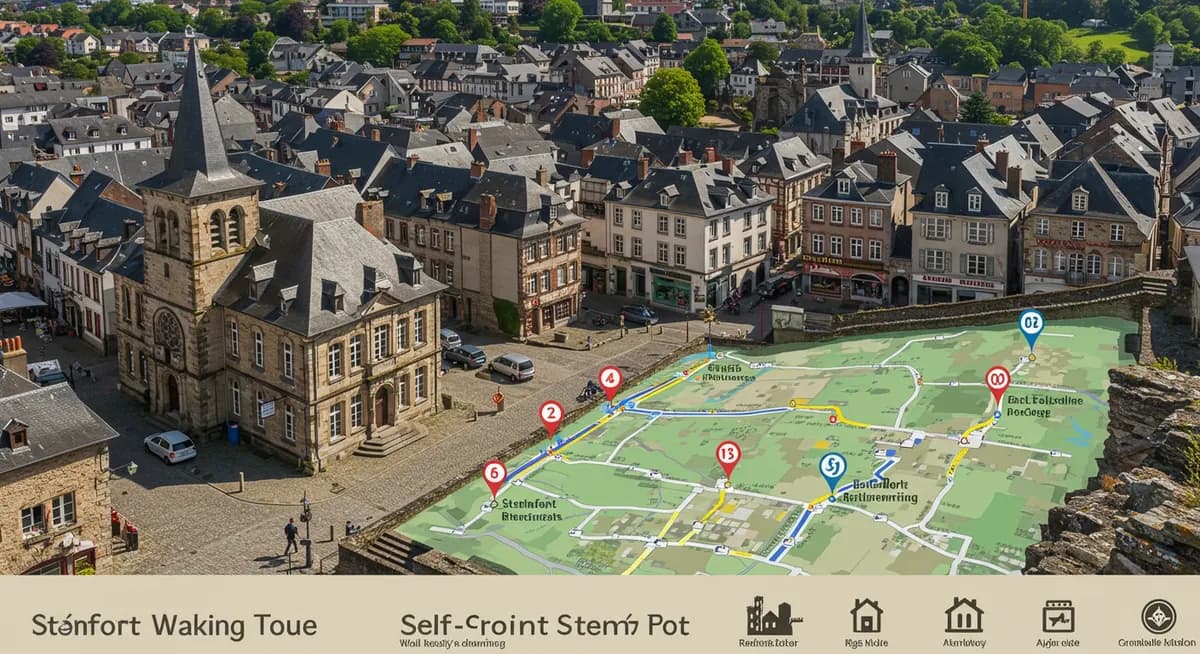Your Self-Guided Historical Walking Tour Steinfort Map