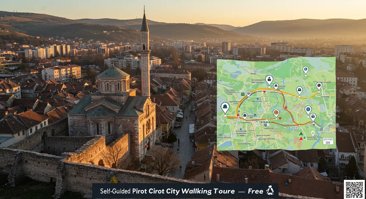 Your Free Self-Guided Pirot Walking Tour Map