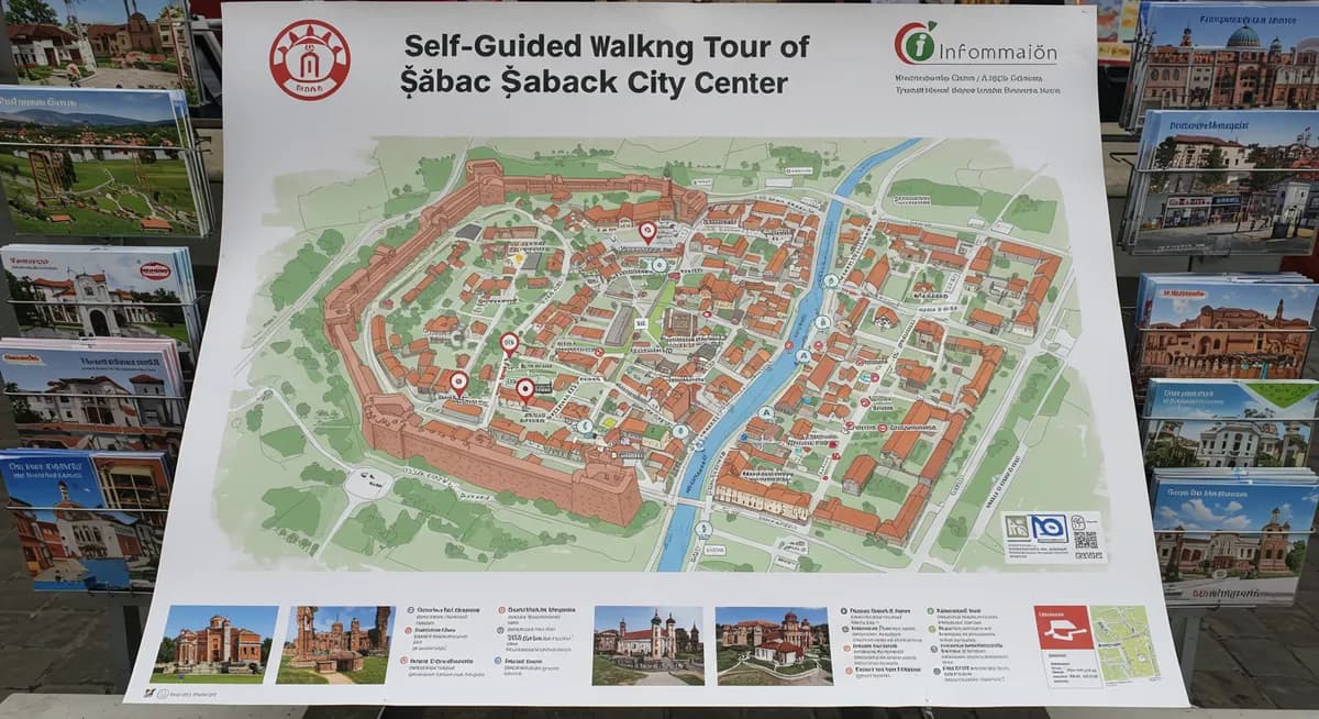 Your Šabac Self-Guided Walking Tour Map Guide