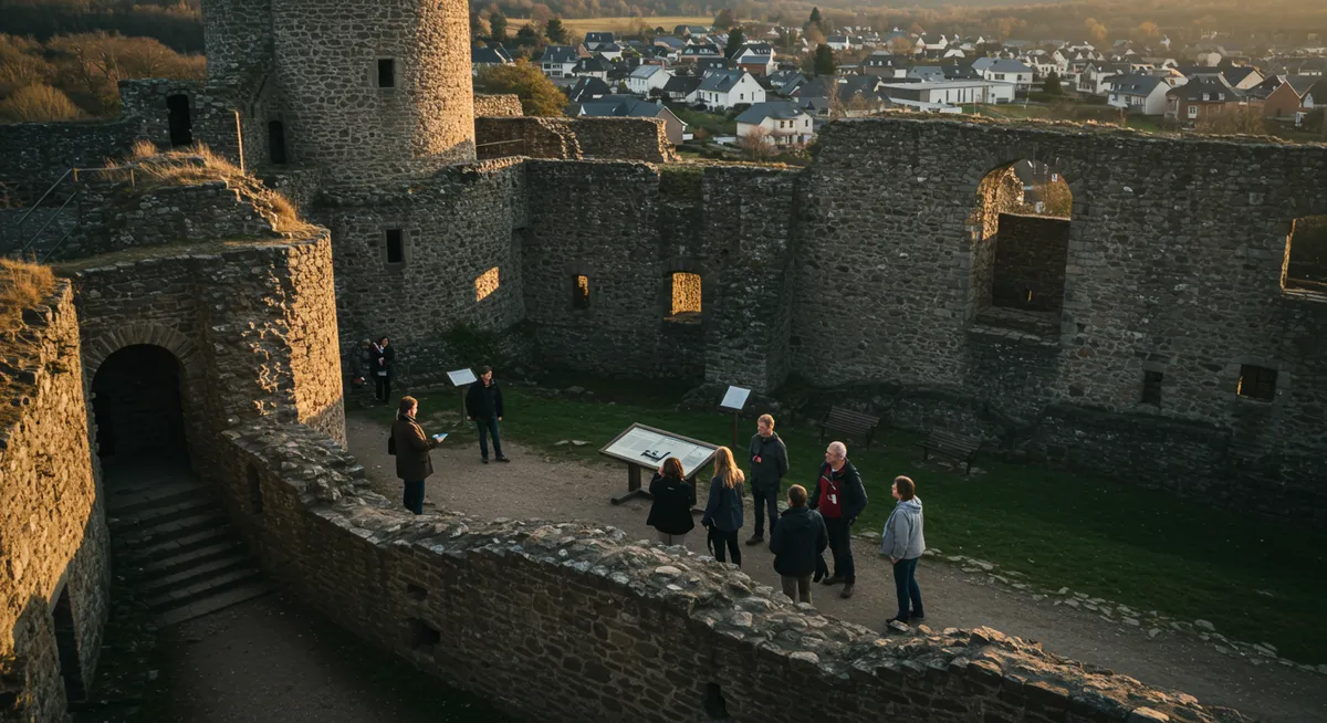 Differdange Castle Walking Tour: Historical Facts
