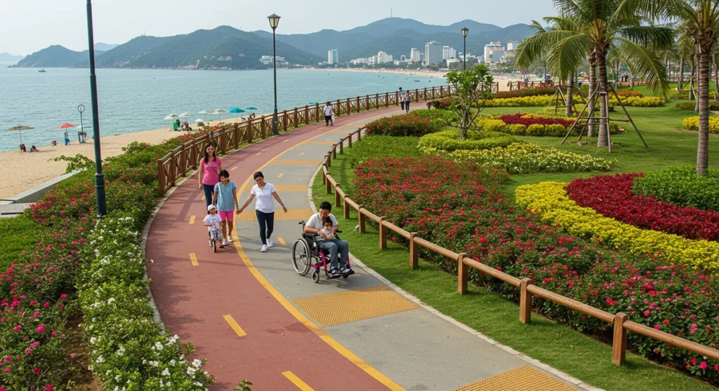 accessible walking paths in nha trang - nha trang walking tour guide
