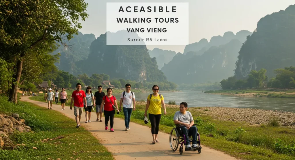 accessible walking tours vang vieng laos - vang vieng walking tour guide