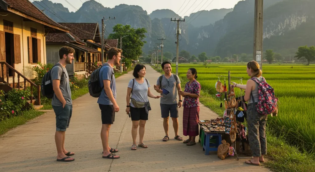 budget vang vieng walking tour tips - vang vieng walking tour guide