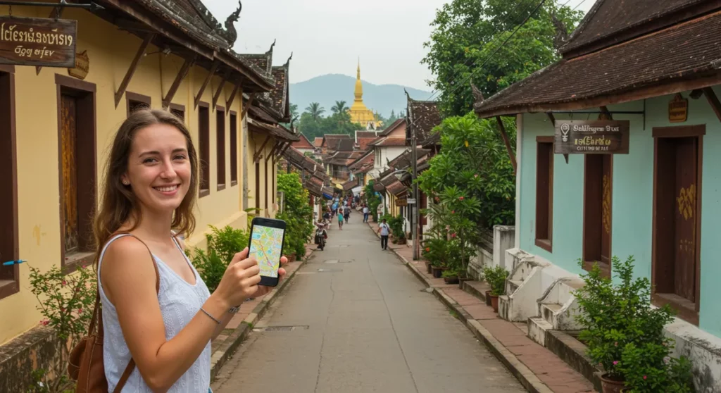 self-guided luang prabang walking routes - luang prabang walking tour guide