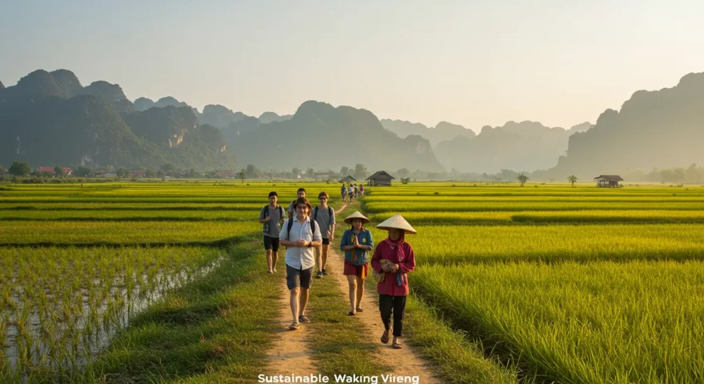 sustainable vang vieng walking tourism - vang vieng walking tour guide