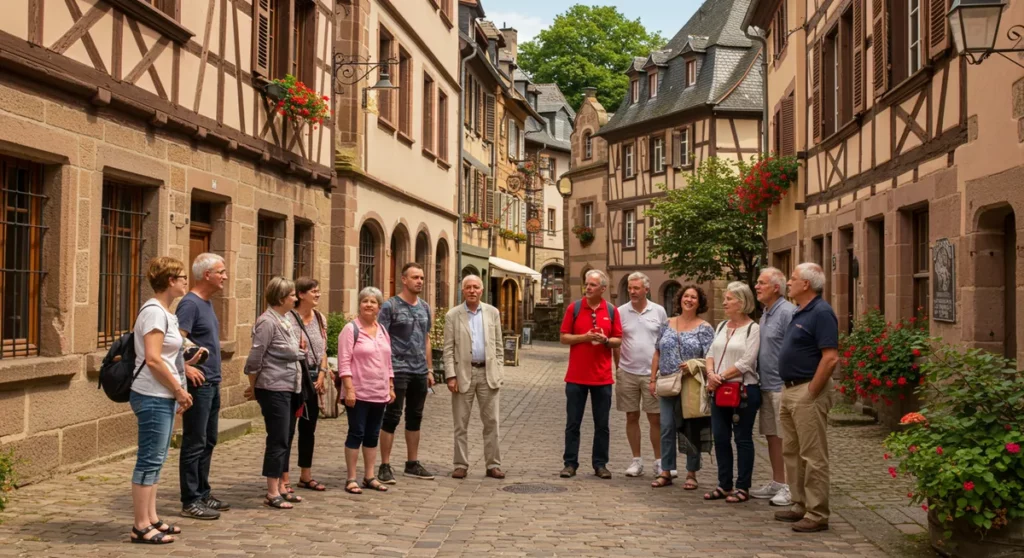 how to book a free guided tour of bettembourg village - bettembourg walking tour guide