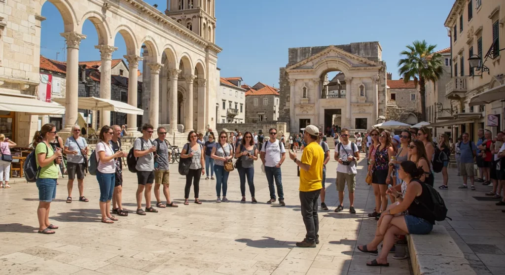 pros and cons of free walking tours split - split walking tour guide